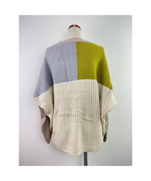 Rydia（リディア）の「パネル切り替えニットプル（ニット/セーター・レディース・グリーン/パープル/マスタード・M）」の13枚目の写真