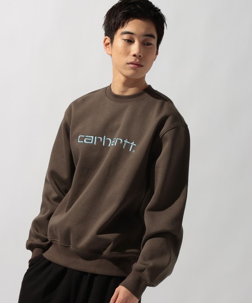 Carhartt WIP（カーハートダブリューアイピー）の「【Carhartt WIP(カーハートダブリューアイピー)】SWEATSHIRT（スウェット・メンズ・ネイビー/ダークブラウン・MEDIUM）」の17枚目の写真