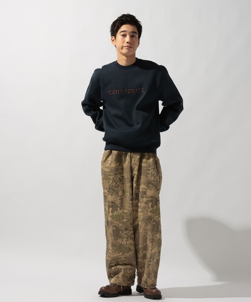 Carhartt WIP（カーハートダブリューアイピー）の「【Carhartt WIP(カーハートダブリューアイピー)】SWEATSHIRT（スウェット・メンズ・ネイビー/ダークブラウン・MEDIUM）」の13枚目の写真