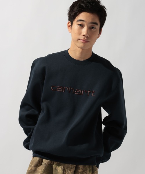 Carhartt WIP（カーハートダブリューアイピー）の「【Carhartt WIP(カーハートダブリューアイピー)】SWEATSHIRT（スウェット・メンズ・ネイビー/ダークブラウン・MEDIUM）」の15枚目の写真