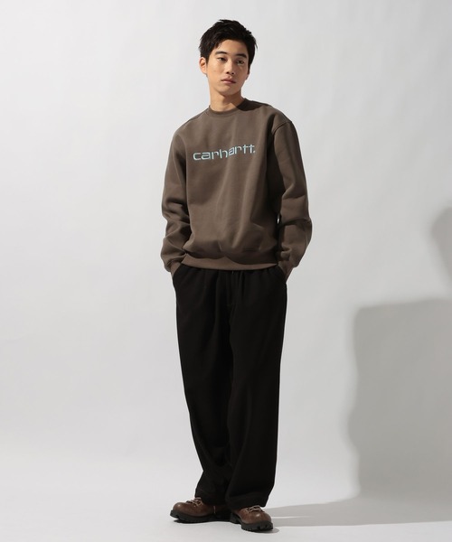Carhartt WIP（カーハートダブリューアイピー）の「【Carhartt WIP(カーハートダブリューアイピー)】SWEATSHIRT（スウェット・メンズ・ネイビー/ダークブラウン・MEDIUM）」の11枚目の写真