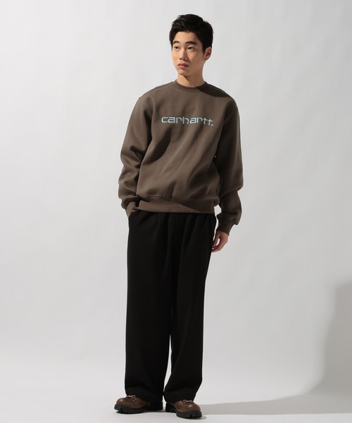 Carhartt WIP（カーハートダブリューアイピー）の「【Carhartt WIP(カーハートダブリューアイピー)】SWEATSHIRT（スウェット・メンズ・ネイビー/ダークブラウン・MEDIUM）」の12枚目の写真
