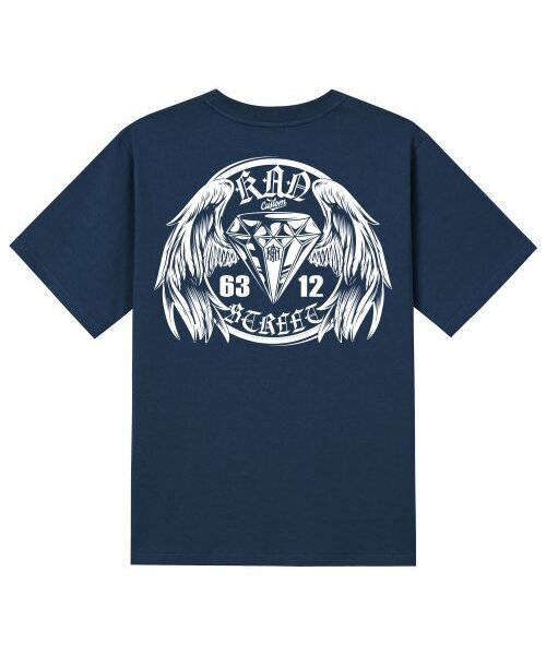 KAN6312(カン6312)の「KTN0133 キングダイヤ 半袖Tシャツ - ネイビー(Tシャツ/カットソー・メンズ・その他・SMALL/MEDIUM/LARGE/X-LARGE)」の1枚目の写真