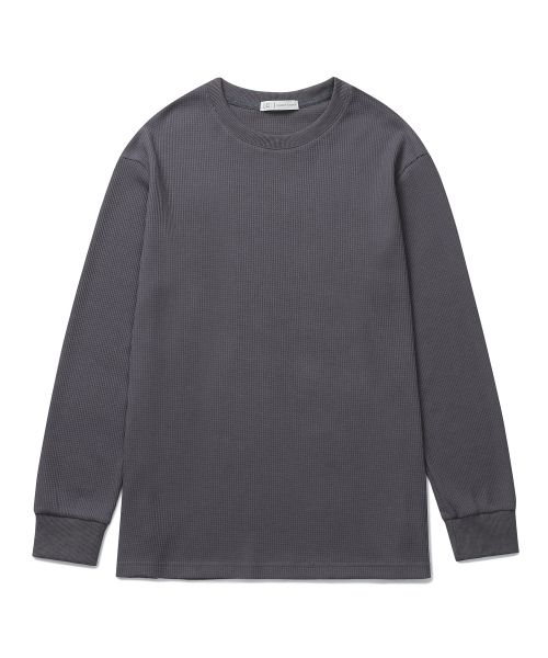 CONNECT KINLOCH(コネクトキンロック)の「ワッフルルーズフィットクルーネック長袖Tシャツ(グレー)(Tシャツ/カットソー・メンズ・その他・MEDIUM/LARGE/X-LARGE)」の7枚目の写真