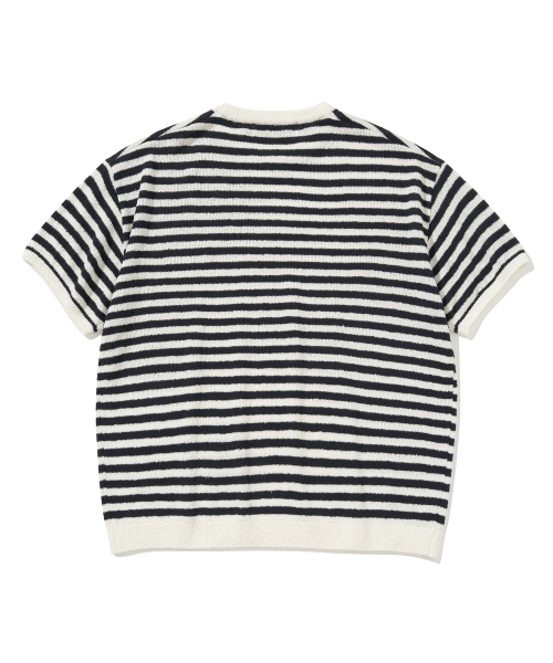 KNITTED(ニッティド)の「ブークルストライプラウンドニット アイボリー(ニット/セーター・レディース・その他・MEDIUM/LARGE/X-LARGE)」の6枚目の写真