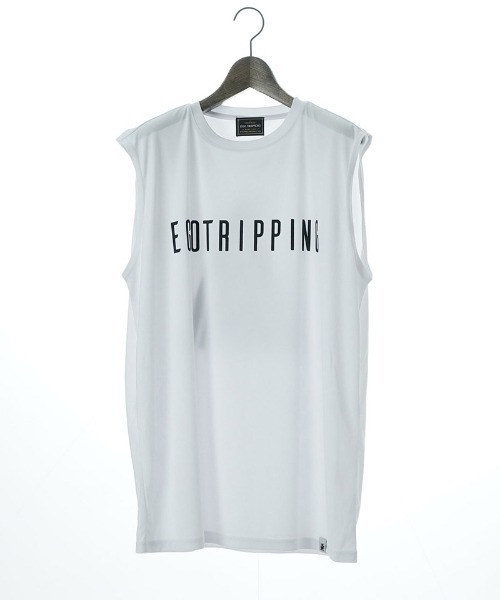 EGO TRIPPING（エゴトリッピング）の「mta595- SLEEVELESS スリーブレストレーニングシャツ(666608)（タンクトップ・メンズ・ブラック/ホワイト/チャコール・46/48/50）」の20枚目の写真