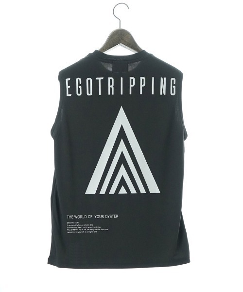 EGO TRIPPING（エゴトリッピング）の「mta595- SLEEVELESS スリーブレストレーニングシャツ(666608)（タンクトップ・メンズ・ブラック/ホワイト/チャコール・46/48/50）」の11枚目の写真
