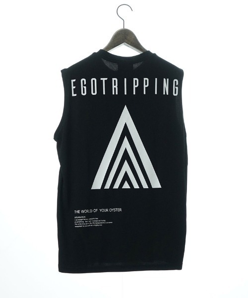 EGO TRIPPING（エゴトリッピング）の「mta595- SLEEVELESS スリーブレストレーニングシャツ(666608)（タンクトップ・メンズ・ブラック/ホワイト/チャコール・46/48/50）」の13枚目の写真