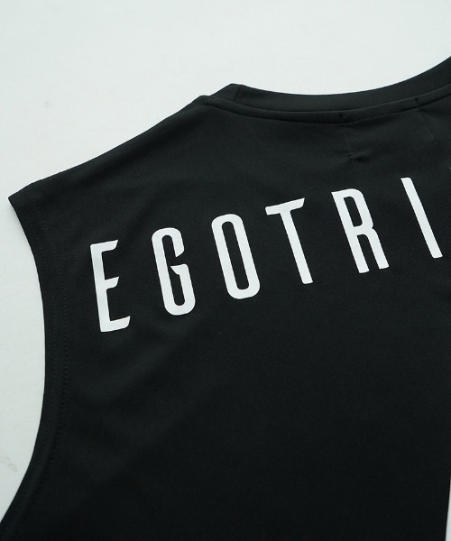 EGO TRIPPING（エゴトリッピング）の「mta595- SLEEVELESS スリーブレストレーニングシャツ(666608)（タンクトップ・メンズ・ブラック/ホワイト/チャコール・46/48/50）」の5枚目の写真