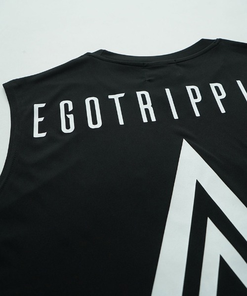 EGO TRIPPING（エゴトリッピング）の「mta595- SLEEVELESS スリーブレストレーニングシャツ(666608)（タンクトップ・メンズ・ブラック/ホワイト/チャコール・46/48/50）」の9枚目の写真