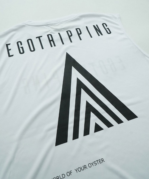 EGO TRIPPING（エゴトリッピング）の「mta595- SLEEVELESS スリーブレストレーニングシャツ(666608)（タンクトップ・メンズ・ブラック/ホワイト/チャコール・46/48/50）」の10枚目の写真
