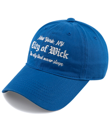 WICK（ウィック）の「City of NY washing cap-blue（キャップ）」