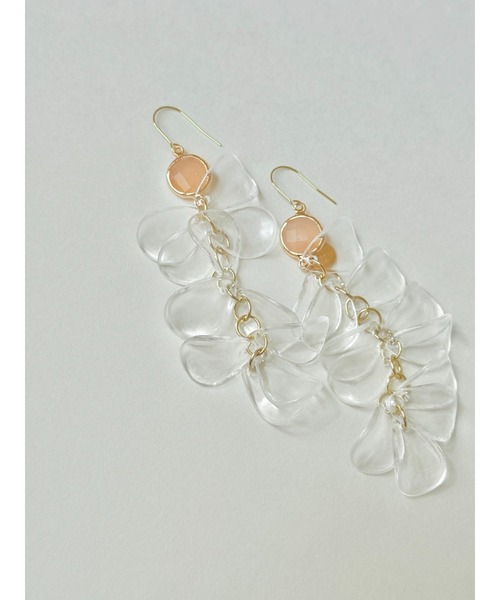 tone(トーン)の「【Agaro】No.496 大きめ ゆれるピアス サージカルステンレス(MA)(ピアス(両耳用)・レディース・ブラック/グリーン/ピンク・FREE)」の2枚目の写真