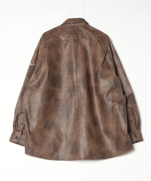 FAT（エフエイティー）の「HANGAR（シャツ/ブラウス・メンズ・ブラウン/ブラック・TITCH(M)/JUMBO(XXL)/FAT(XL)/SKINNY(L)）」の3枚目の写真