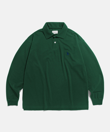 Over LS Pique Polo Shirt Forest