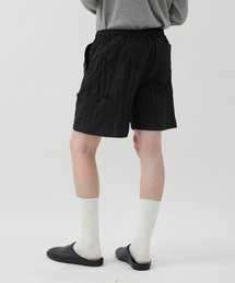 WINDER（ワインダー）の「WRINKLED SHORT PANTS - BLACK（その他パンツ）」