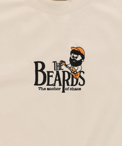 SPINNS（スピンズ）の「ひげおじさんフェイクスエードスウェット/バンド/刺繍ロゴ（スウェット・メンズ・チャコール/グレイッシュベージュ/アイボリー・ONESIZE）」の8枚目の写真