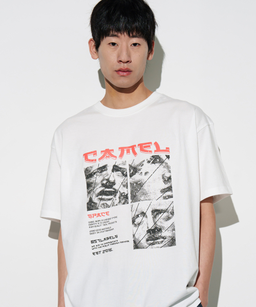 CAMEL WORK(キャメルワーク)の「キャメルクラシックミス半袖Tシャツ(ホワイト)(Tシャツ/カットソー・メンズ・その他・LARGE/MEDIUM/X-LARGE)」の1枚目の写真