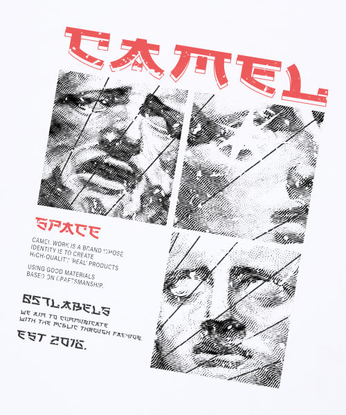 CAMEL WORK(キャメルワーク)の「キャメルクラシックミス半袖Tシャツ(ホワイト)(Tシャツ/カットソー・メンズ・その他・LARGE/MEDIUM/X-LARGE)」の4枚目の写真
