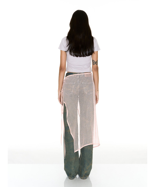 SETSETSET(セットセットセット)の「NET WRAP SKIRT PEACH(スカート・レディース・その他・FREE)」の3枚目の写真