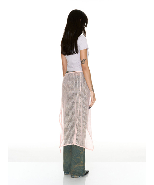 SETSETSET(セットセットセット)の「NET WRAP SKIRT PEACH(スカート・レディース・その他・FREE)」の4枚目の写真