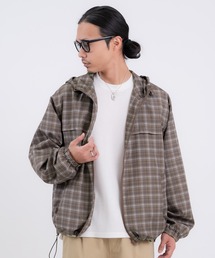 improves（インプローブス）の「チェック柄 ポリデュスポ パーカーブルゾン（ナイロンジャケット）」