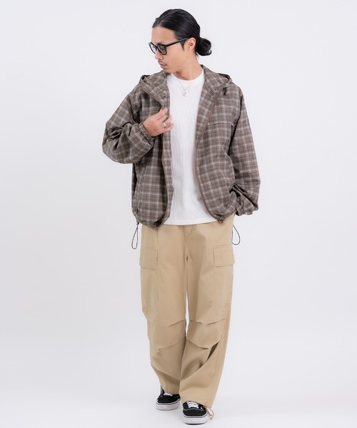 improves（インプローブス）の「チェック柄 ポリデュスポ パーカーブルゾン（ナイロンジャケット・メンズ・ブラウン/ブルー・X-LARGE/LARGE/MEDIUM/SMALL）」の8枚目の写真