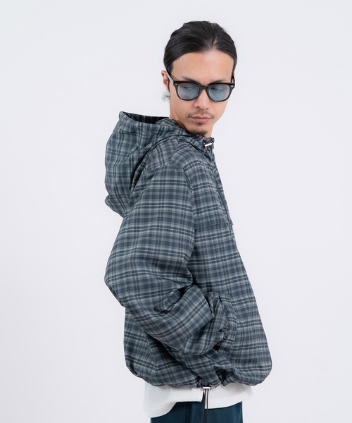 improves（インプローブス）の「チェック柄 ポリデュスポ パーカーブルゾン（ナイロンジャケット・メンズ・ブラウン/ブルー・X-LARGE/LARGE/MEDIUM/SMALL）」の17枚目の写真