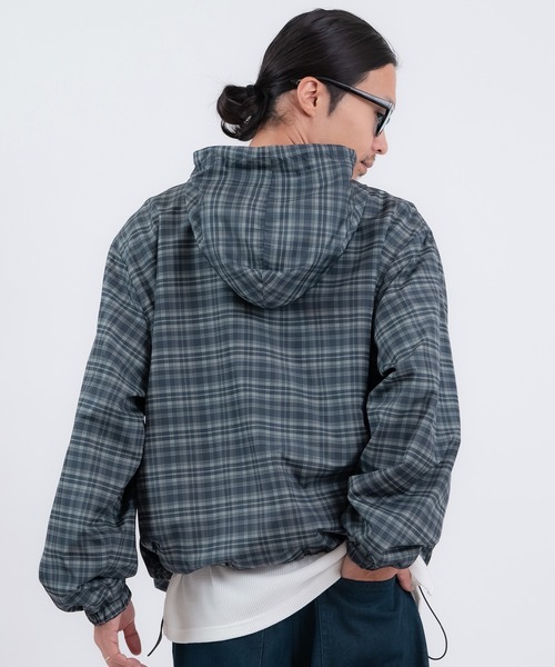 improves（インプローブス）の「チェック柄 ポリデュスポ パーカーブルゾン（ナイロンジャケット・メンズ・ブラウン/ブルー・X-LARGE/LARGE/MEDIUM/SMALL）」の18枚目の写真