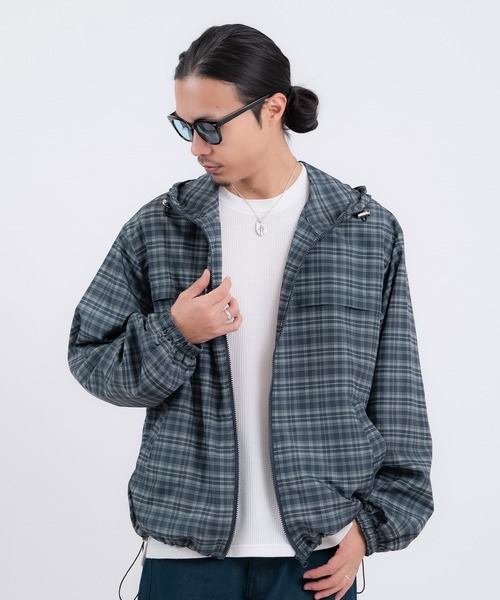 improves（インプローブス）の「チェック柄 ポリデュスポ パーカーブルゾン（ナイロンジャケット・メンズ・ブラウン/ブルー・X-LARGE/LARGE/MEDIUM/SMALL）」の19枚目の写真