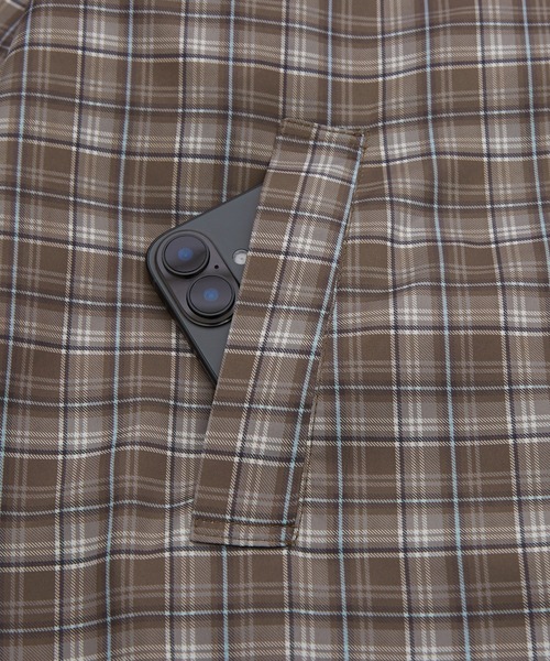 improves（インプローブス）の「チェック柄 ポリデュスポ パーカーブルゾン（ナイロンジャケット・メンズ・ブラウン/ブルー・X-LARGE/LARGE/MEDIUM/SMALL）」の9枚目の写真