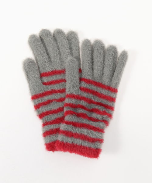AFB 手袋 AFB / エーエフビー FLUFFY BORDER GLOVE（手袋）｜AFB（エーエフビー