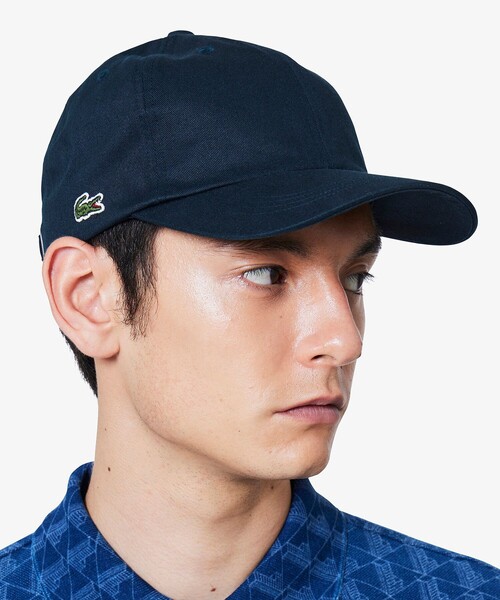 LACOSTE（ラコステ）の「フロントブランク6パネルキャップ（キャップ・メンズ・ネイビー/ベージュ/ブラック・58cm）」の11枚目の写真