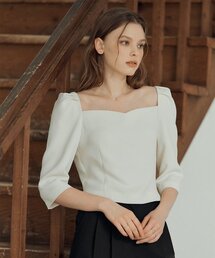 DEHEVE（デヘヴェ）の「Chloe Tulip Blouse [Ivory]（シャツ/ブラウス）」