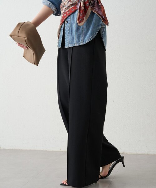 LOUNGEDRESS（ラウンジドレス）の「ボンディングパンツ（その他パンツ・レディース・ベージュ/ブラック・MEDIUM/SMALL）」の16枚目の写真