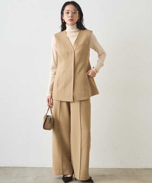 LOUNGEDRESS（ラウンジドレス）の「ボンディングパンツ（その他パンツ・レディース・ベージュ/ブラック・MEDIUM/SMALL）」の18枚目の写真