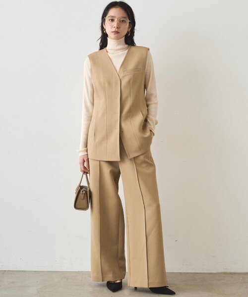 LOUNGEDRESS（ラウンジドレス）の「ボンディングパンツ（その他パンツ・レディース・ベージュ/ブラック・MEDIUM/SMALL）」の19枚目の写真