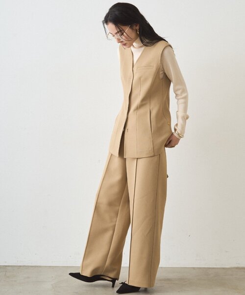 LOUNGEDRESS（ラウンジドレス）の「ボンディングパンツ（その他パンツ・レディース・ベージュ/ブラック・MEDIUM/SMALL）」の20枚目の写真