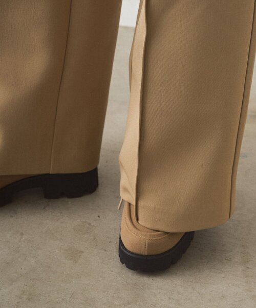 LOUNGEDRESS（ラウンジドレス）の「ボンディングパンツ（その他パンツ・レディース・ベージュ/ブラック・MEDIUM/SMALL）」の9枚目の写真