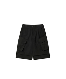 WORTHWHILE MOVEMENT（ワースワイルムーブメント）の「バミューダカーゴパンツ（ブラック）（その他パンツ）」