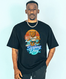 BEOM（ボム）の「サーフィンタイム オーバーサイズTシャツ ブラック（Tシャツ/カットソー）」