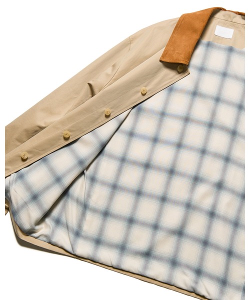 SOPHNET.(ソフネット)の「LEATHER COLLAR COVERALL(カバーオール・メンズ・ブラック/ベージュ/ライトブルー・2/3/4/1/5)」の7枚目の写真
