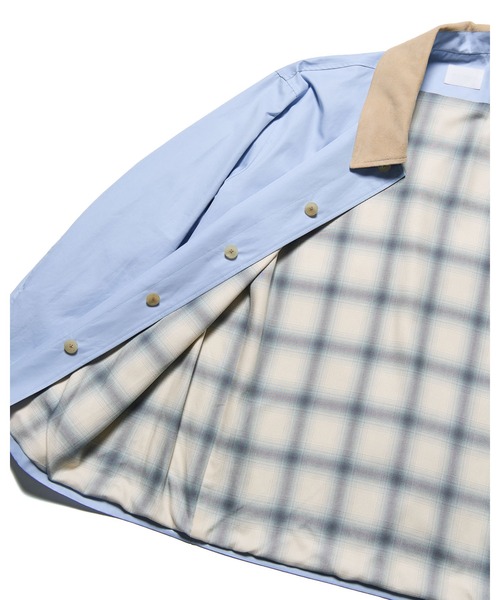 SOPHNET.(ソフネット)の「LEATHER COLLAR COVERALL(カバーオール・メンズ・ブラック/ベージュ/ライトブルー・2/3/4/1/5)」の14枚目の写真