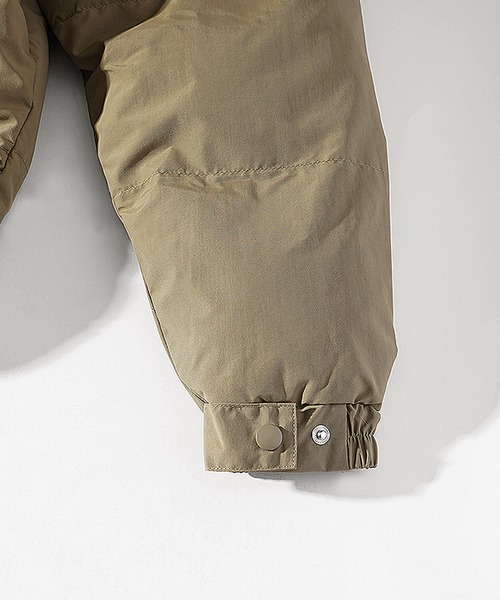 MinoriTY(マイノリティ)の「【MinoriTY select】PUレザーヨークデザイン切り替え配色中綿ブルゾン ダウンライク ジャケット メンズ ヘビーアウター 冬服 オーバーサイズ ルーズフィット ビッグシルエット(ダウンジャケット/コート・メンズ・マスタード/ブラック/カーキ・M/L)」の18枚目の写真