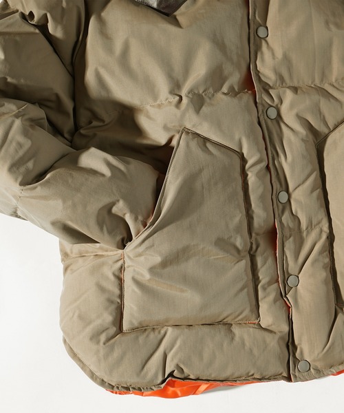 MinoriTY(マイノリティ)の「【MinoriTY select】PUレザーヨークデザイン切り替え配色中綿ブルゾン ダウンライク ジャケット メンズ ヘビーアウター 冬服 オーバーサイズ ルーズフィット ビッグシルエット(ダウンジャケット/コート・メンズ・マスタード/ブラック/カーキ・M/L)」の19枚目の写真