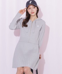 JILL by JILL STUART | ◇ケーブルニットパーカーセットアップ(ワンピース)