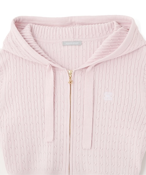 JILL by JILL STUART(ジルバイジルスチュアート)の「◇ケーブルニットパーカーセットアップ(ワンピース・レディース・グレー/ネイビー/イエロー/ピンク・FREE)」の19枚目の写真