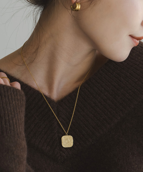 Chibi Jewels (チビジュエルズ)の「chibi jewels/チビジュエルズ Ceylon Coin Necklace(ネックレス・レディース・ゴールド・FREE)」の1枚目の写真