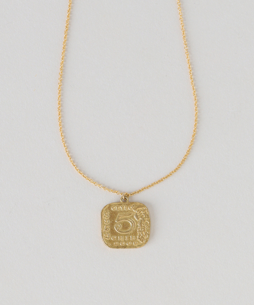 Chibi Jewels (チビジュエルズ)の「chibi jewels/チビジュエルズ Ceylon Coin Necklace(ネックレス・レディース・ゴールド・FREE)」の3枚目の写真