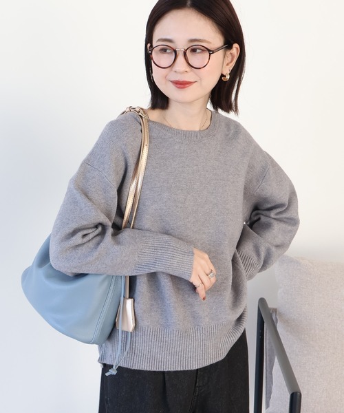 希少 KIMHEKIM パール装飾アイボリーセーター 美品 セール】バイパチ前振りニットプルオーバー＜静電気軽減＞（ニット